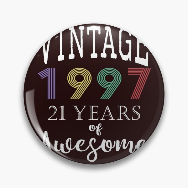 Item preview, Retro Vintage 1997 21 years of awesome 21st Birthday Gift designed and sold by LGamble12345.
