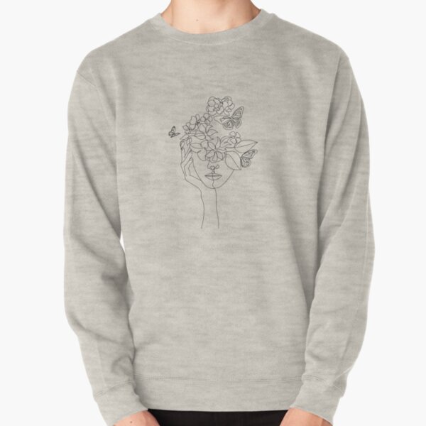 abstract face sweatshirt