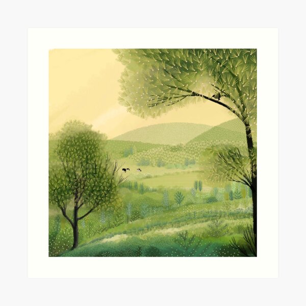 Pastures Green Art Print