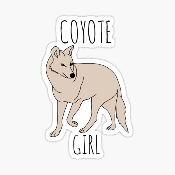 Coyote Girl  Sticker