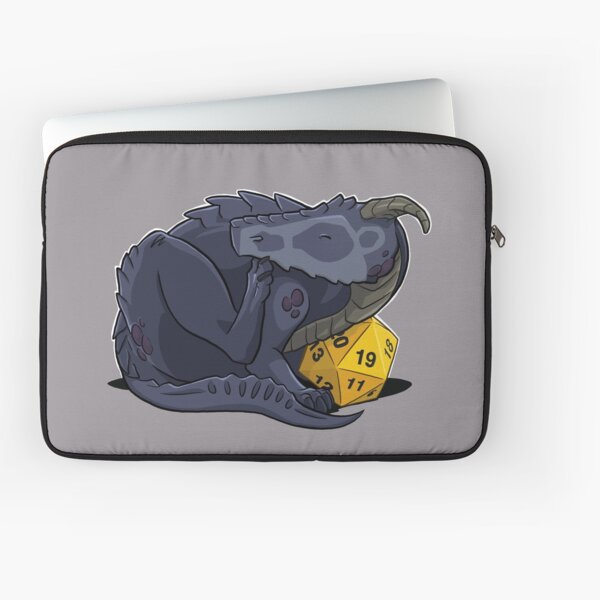 D20 Black Dragon Laptop Sleeve