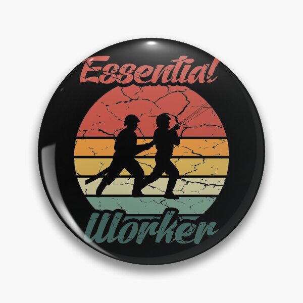 Item preview, Essential Worker FireFighter Vintage Retro Gift t shirt designed and sold by Dan66.