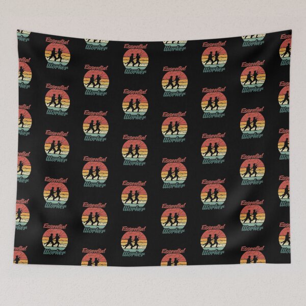 Item preview, Essential Worker FireFighter Vintage Retro Gift t shirt designed and sold by Dan66.
