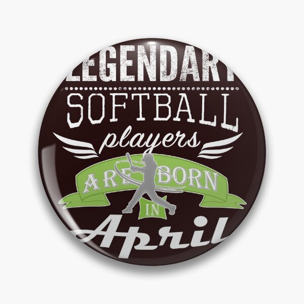 Item preview, Legendary Softball are born in April for boys designed and sold by LGamble12345.