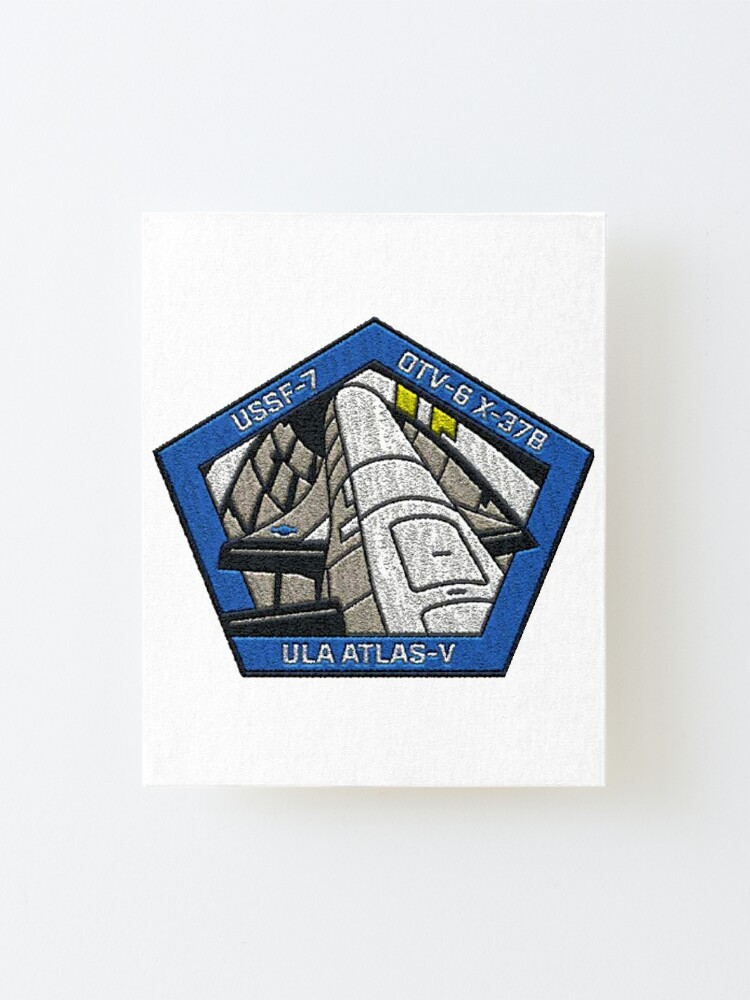 Ussf 7 Patch Mounted Print By Spacestuffplus Redbubble