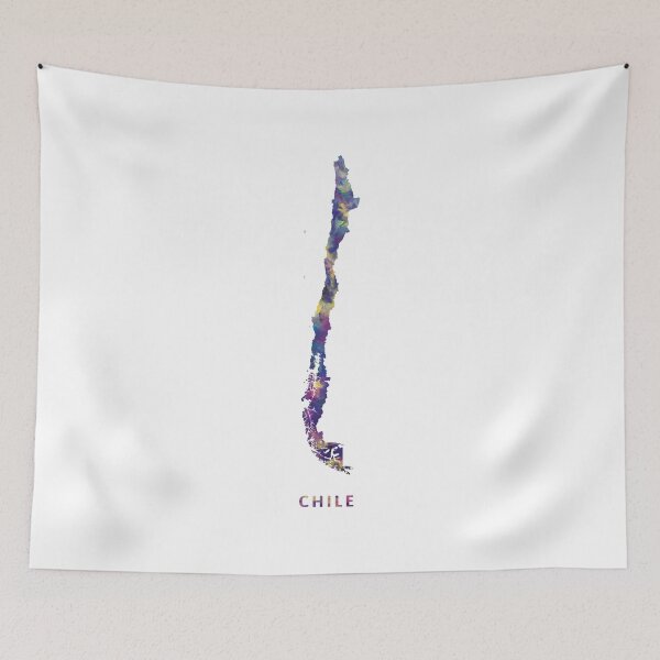 Item preview, Chile Map designed and sold by MonnPrint.