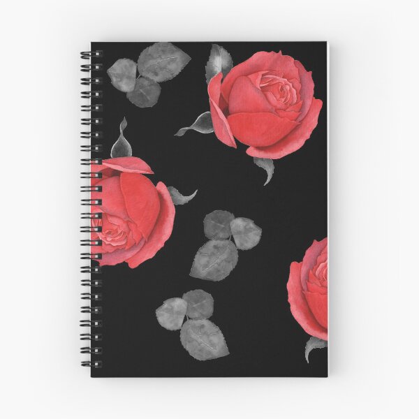Item preview, Red roses on a black background designed and sold by Shilovka.