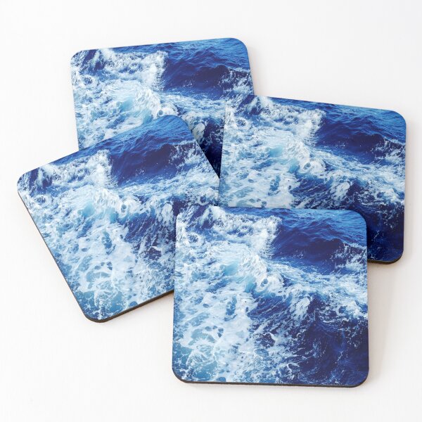 Item preview, sea blue waves designed and sold by osamamohamad.