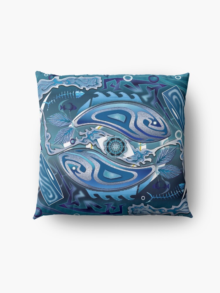 Alternate view of Water Life Cycle Floor Pillow