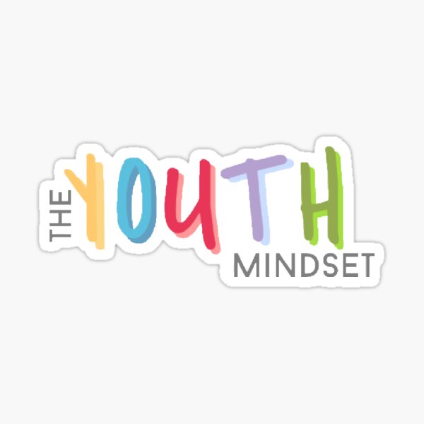 "The Youth Mindset" classic logo Sticker