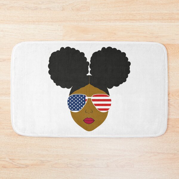 Item preview, 4th of July Afro Puffs USA American Flag designed and sold by blackartmatters.