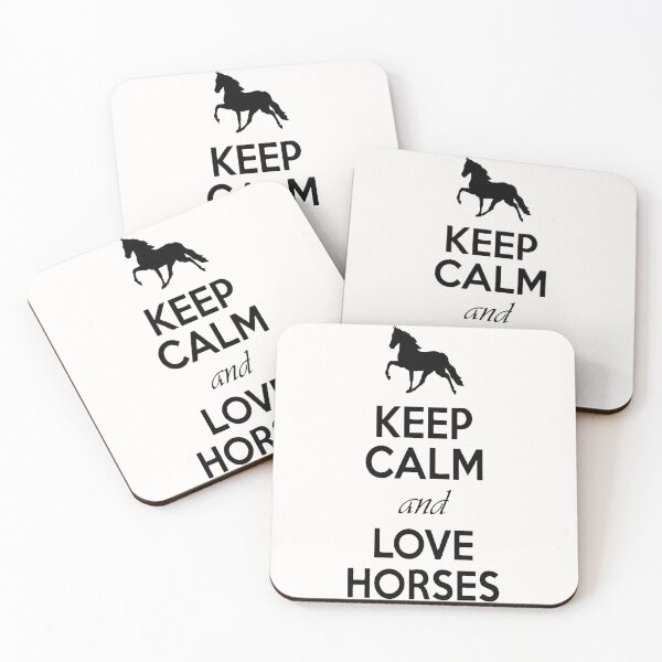 Item preview, Keep Calm And Love Horses designed and sold by ZEDSOU ⭐⭐⭐⭐⭐.