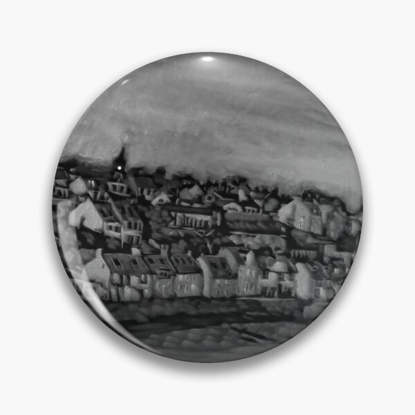 Item preview, Pittenweem West Shore - Pumpkin Carving (Black and White Version) designed and sold by Moti Black.