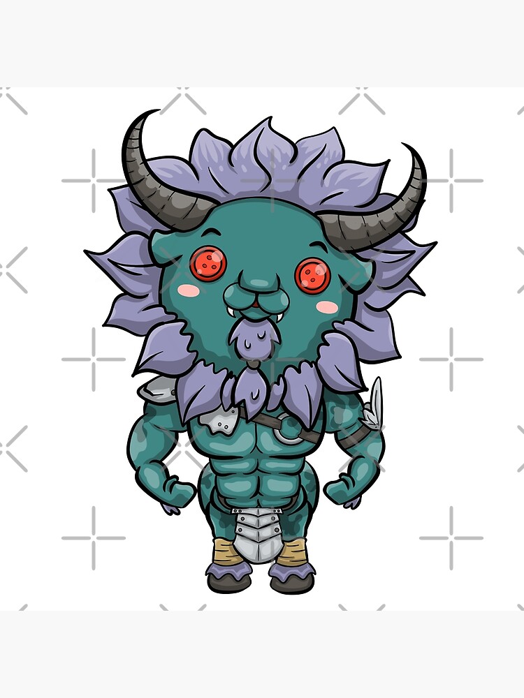 Blue Maned Plush Lynel Art Board Print By Itsmyartyafoo Redbubble