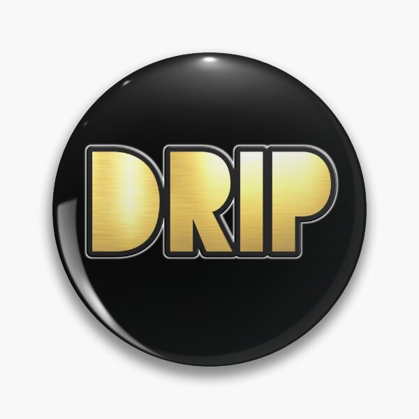 Item preview, Shiny black and gold DRIP word design ver.3 designed and sold by smARTwork.