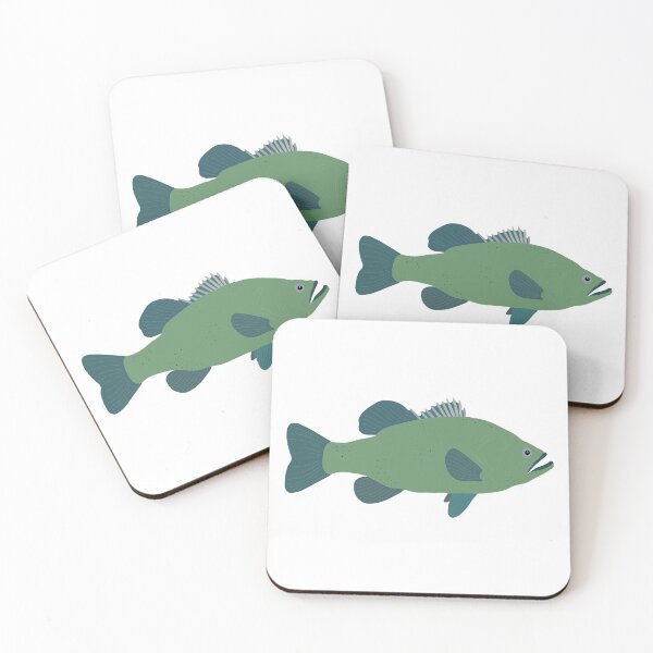 Item preview, Green Bass fish designed and sold by Brenna Langdon.