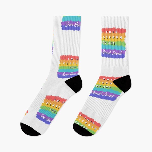 Item preview, LGBTQ+ In This Classroom, You are SEEN, HEARD, LOVED designed and sold by Teacher PRIDE.