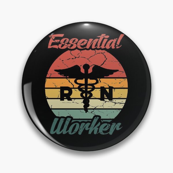 Item preview, Essential Worker Nurse (RN) Vintage Retro Gift  designed and sold by Dan66.