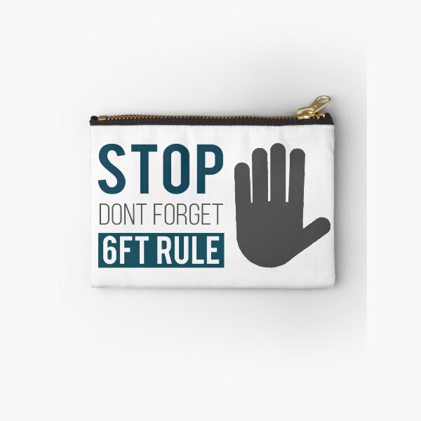 Item preview, Stop Dont Forget 6ft Rule Design for Corona Virus designed and sold by quarantineshop.