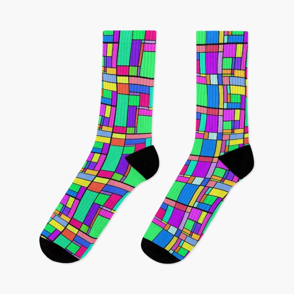 Item preview, colorful geometric square vector pattern designed and sold by lepetitjuif.