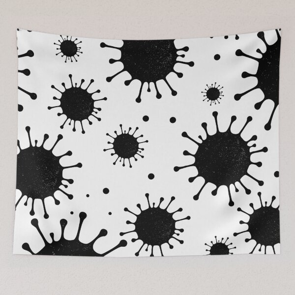 Item preview, black coronavirus designed and sold by Gossip Rag.