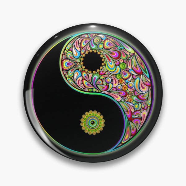 Item preview, Yin Yang Symbol Psychedelic Art Design designed and sold by BluedarkArt.