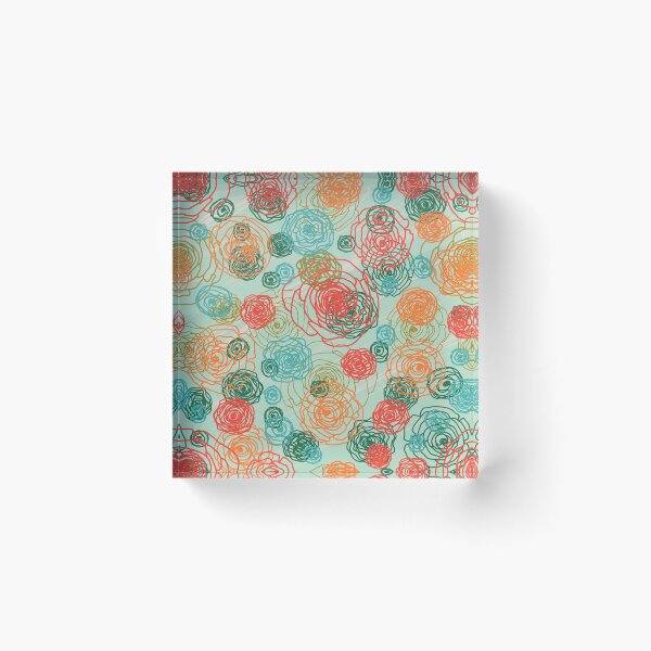 Item preview, Floral sketch seamless pattern on light mint green designed and sold by Yulia Chepurova.