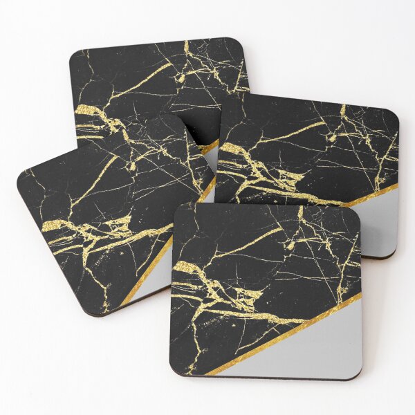 Item preview, gold and black marble designed and sold by pollynov.