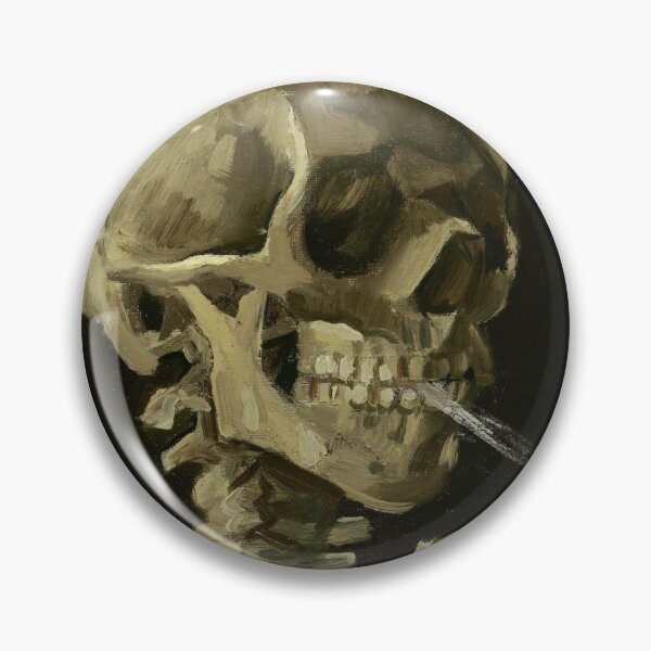 Item preview, Skull of a Skeleton with Burning Cigarette by Vincent van Gogh designed and sold by podartist.