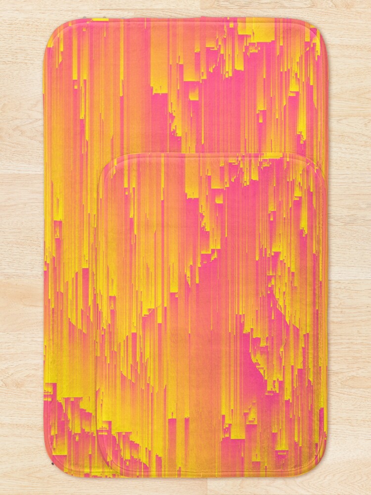 Alternate view of Miami Speed - Abstract Pixel Art Bath Mat