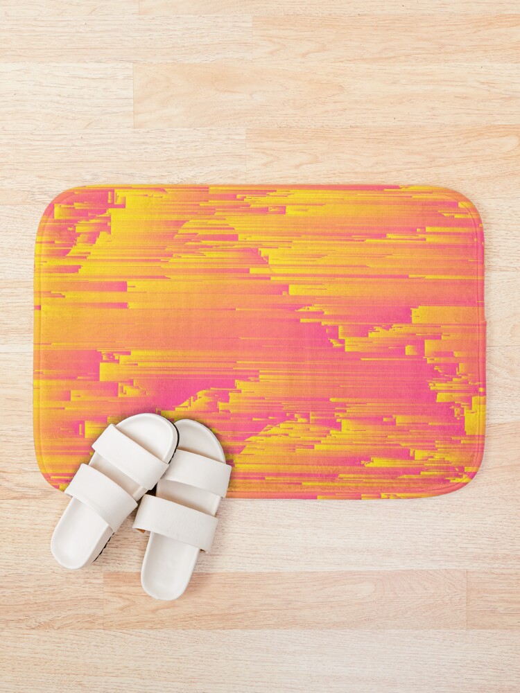 Alternate view of Miami Speed - Abstract Pixel Art Bath Mat