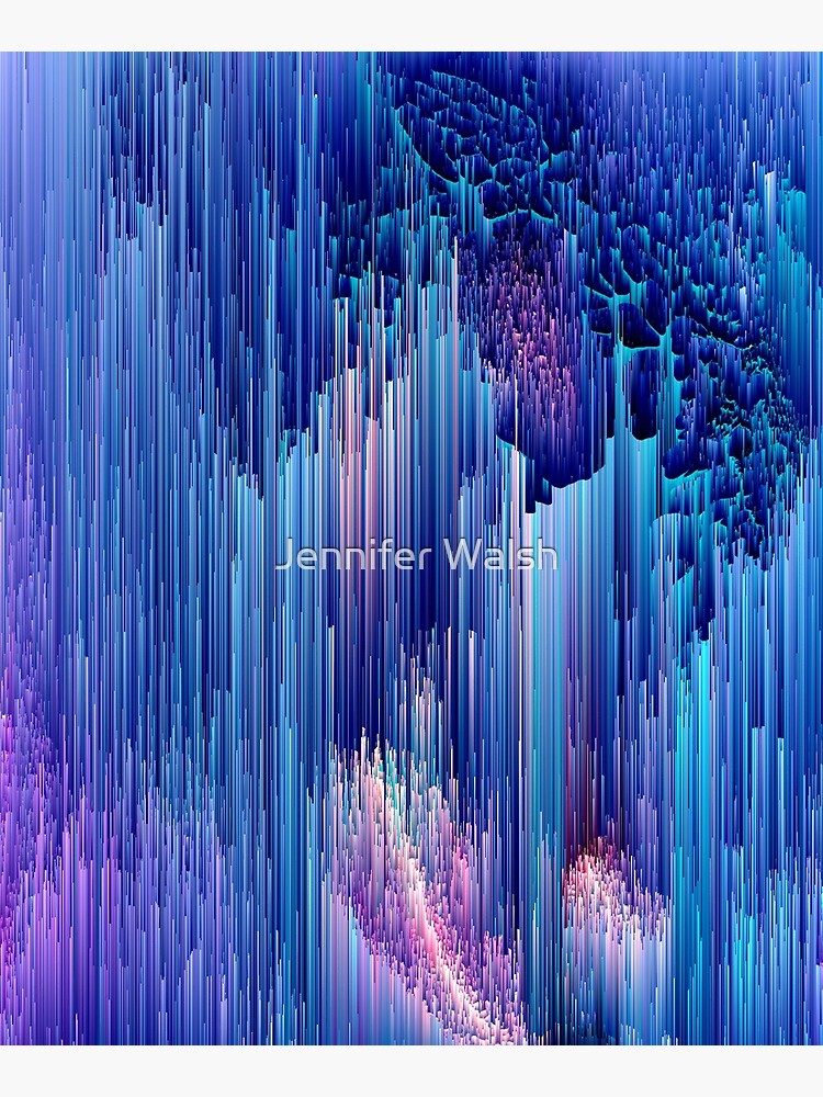Beglitched Waterfall - Abstract Pixel Art by InsertTitleHere