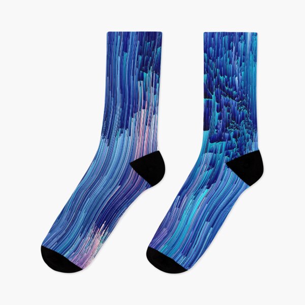 Item preview, Beglitched Waterfall - Abstract Pixel Art designed and sold by Jennifer Walsh Design.