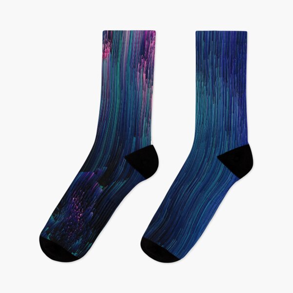 Item preview, Glitchy Night - Abstract Pixel Art designed and sold by Jennifer Walsh Design.