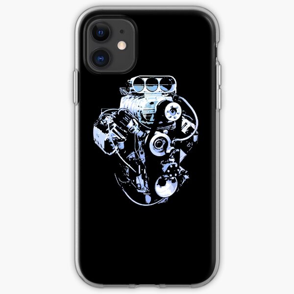 Blue Big Block iPhone Soft Case
