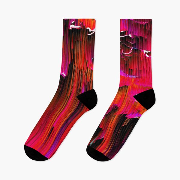 Item preview, En Rouge - Abstract Glitch Pixel Art designed and sold by Jennifer Walsh Design.