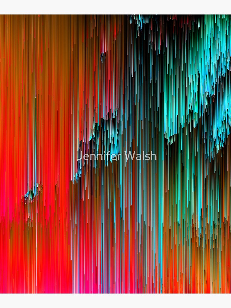 Nice Day for a Walk - Abstract Glitchy Pixel Art by InsertTitleHere