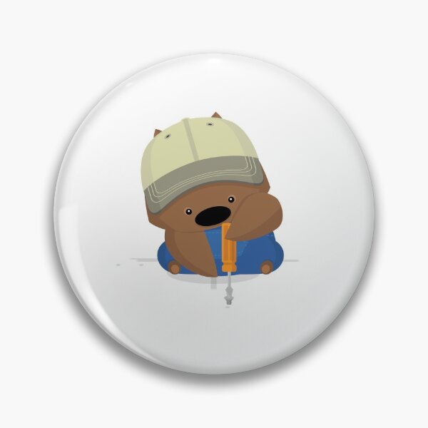Item preview, NPM: Wombat and screwdriver (White background) designed and sold by hellkni9ht.