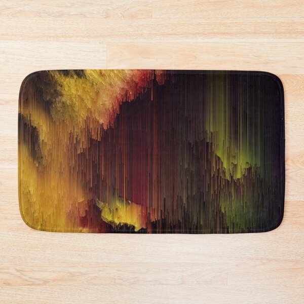 Aperçu de l'œuvre Profondeur de la montagne - Glitchy Abstract Pixel Art créée et vendue par Jennifer Walsh Design.
