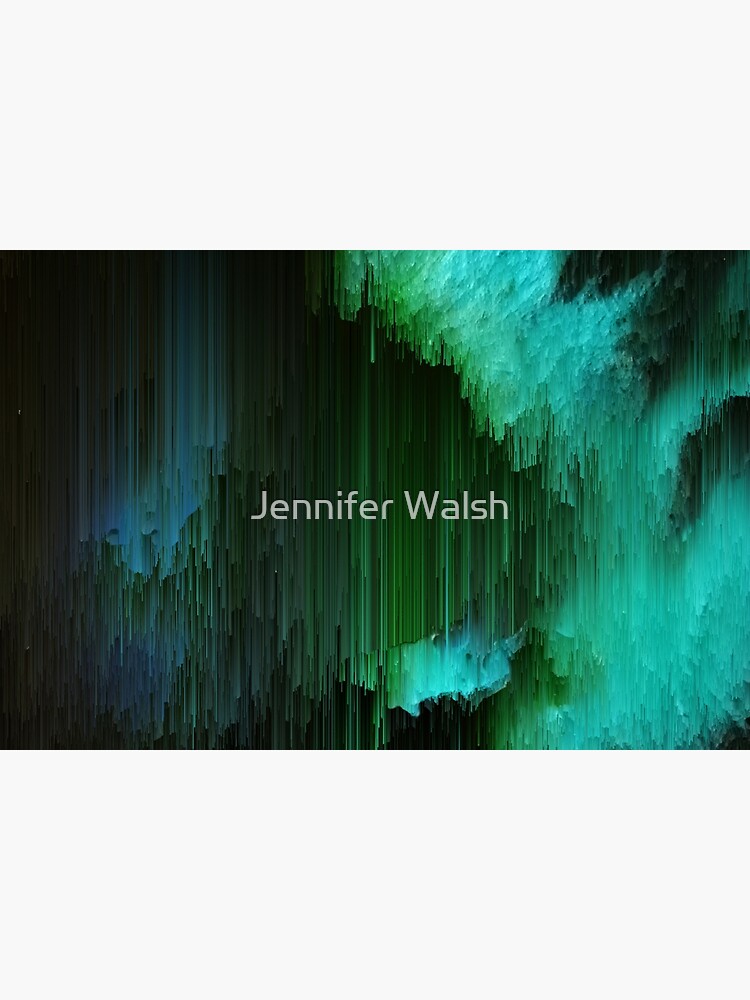 Aurora Borealis - Abstract Glitchy Pixel Art by InsertTitleHere