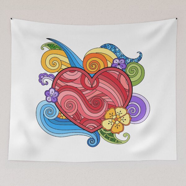 Item preview, Wave hearts designed and sold by Hangrid-Work.