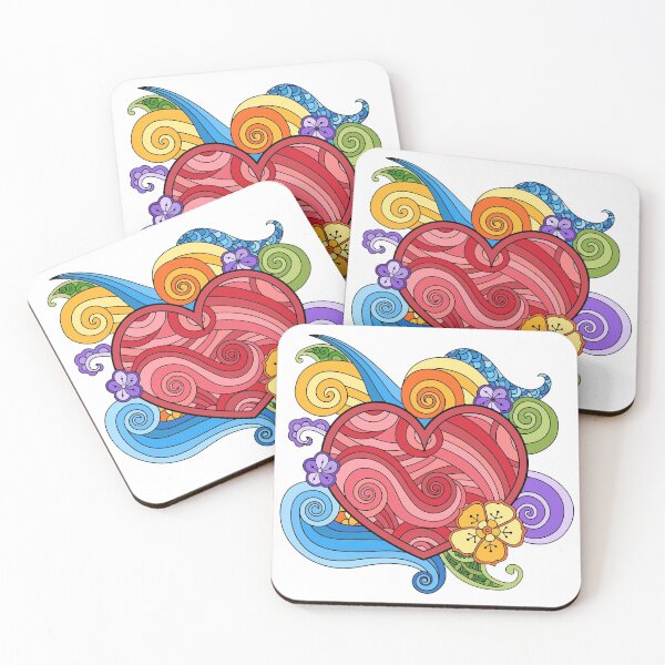 Item preview, Wave hearts designed and sold by Hangrid-Work.