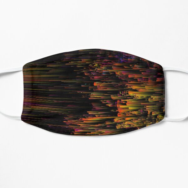 Rainbow Light Speed - Abstract Glitchy Pixel Art Mask