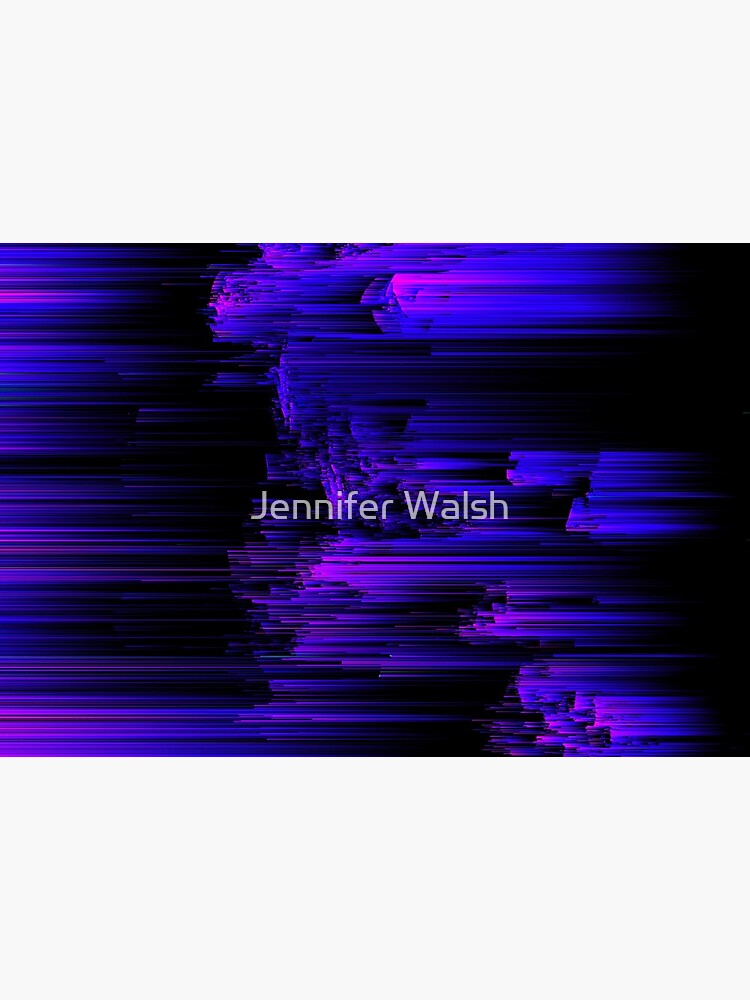 Ultraviolet Light Speed - Abstract Glitch Pixel Art by InsertTitleHere