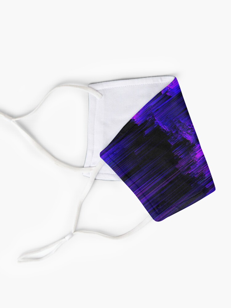 Alternate view of Ultraviolet Light Speed - Abstract Glitch Pixel Art Mask