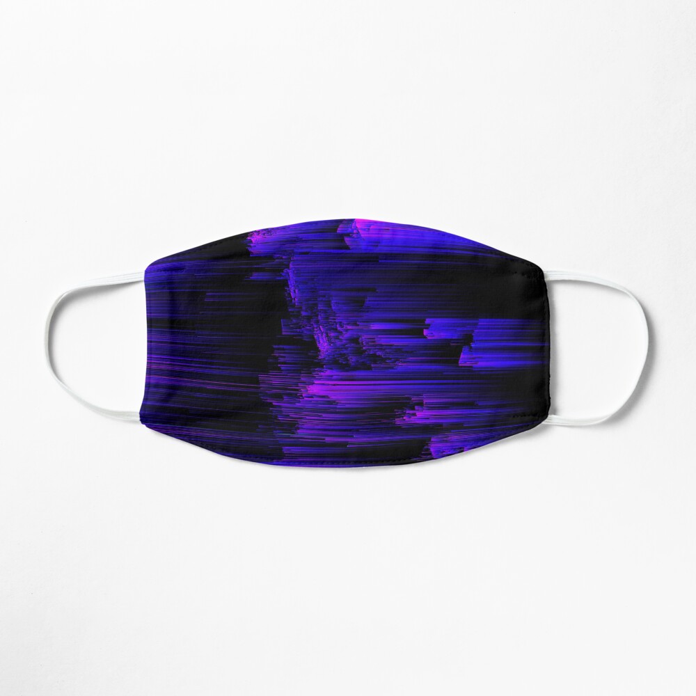 Ultraviolet Light Speed - Abstract Glitch Pixel Art Mask