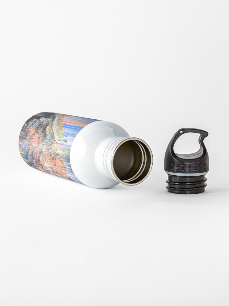 Alternate view of Weird Glitches - Abstract Pixel Art Water Bottle