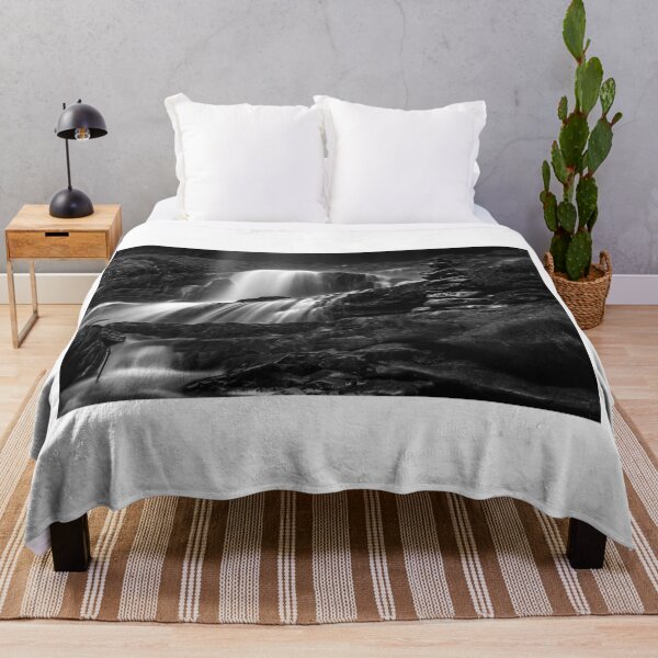 Item preview, Balancing Stones on Waterfalls - Black & White designed and sold by BritishYank.