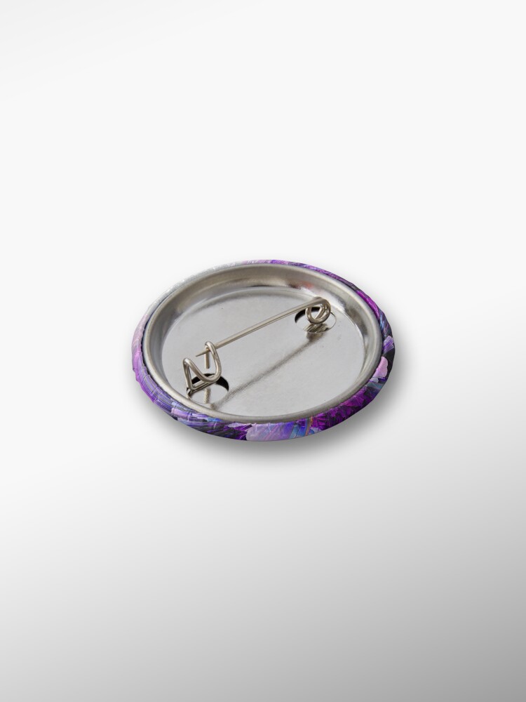 Alternate view of Rain of Lavender - Glitch Abstract Pixel Art Pin