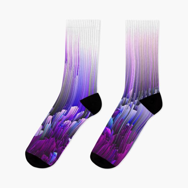 Item preview, Rain of Lavender - Glitch Abstract Pixel Art designed and sold by Jennifer Walsh Design.